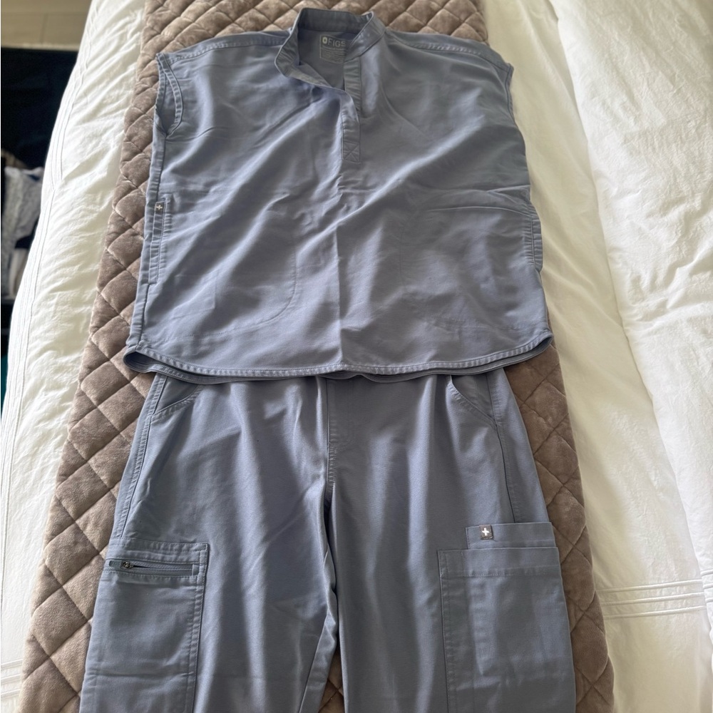 Figs Scrubs Set- Space Blue